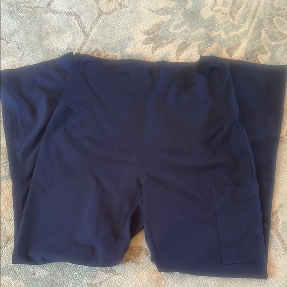 Med Couture Navy Blue MATERNITY Scrub Set- Small - Picture 4 of 5
